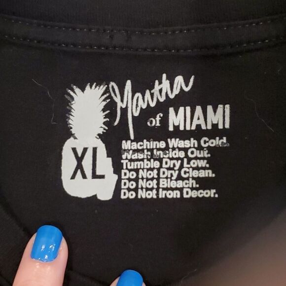 Black Miami AF men's tee size XL - Picture 3 of 6